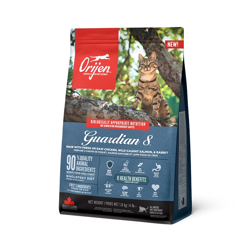 Orijen Cat Guardian 8 сухой корм с мясом, птицей и рыбой для котов всех возрастов 1.8 кг