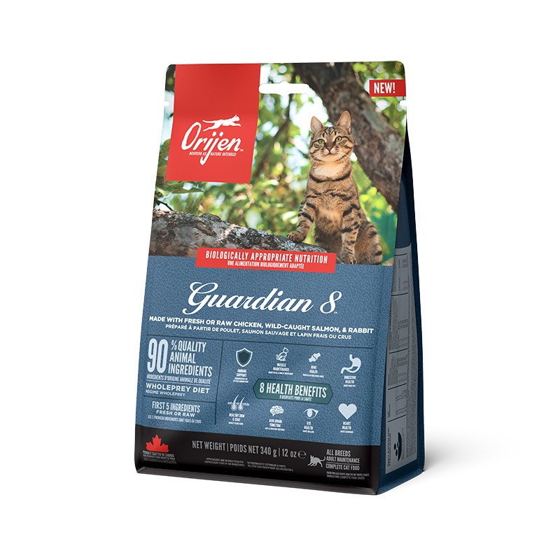 Orijen Cat Guardian 8 сухой корм с мясом, птицей и рыбой для котов всех возрастов 340 гр