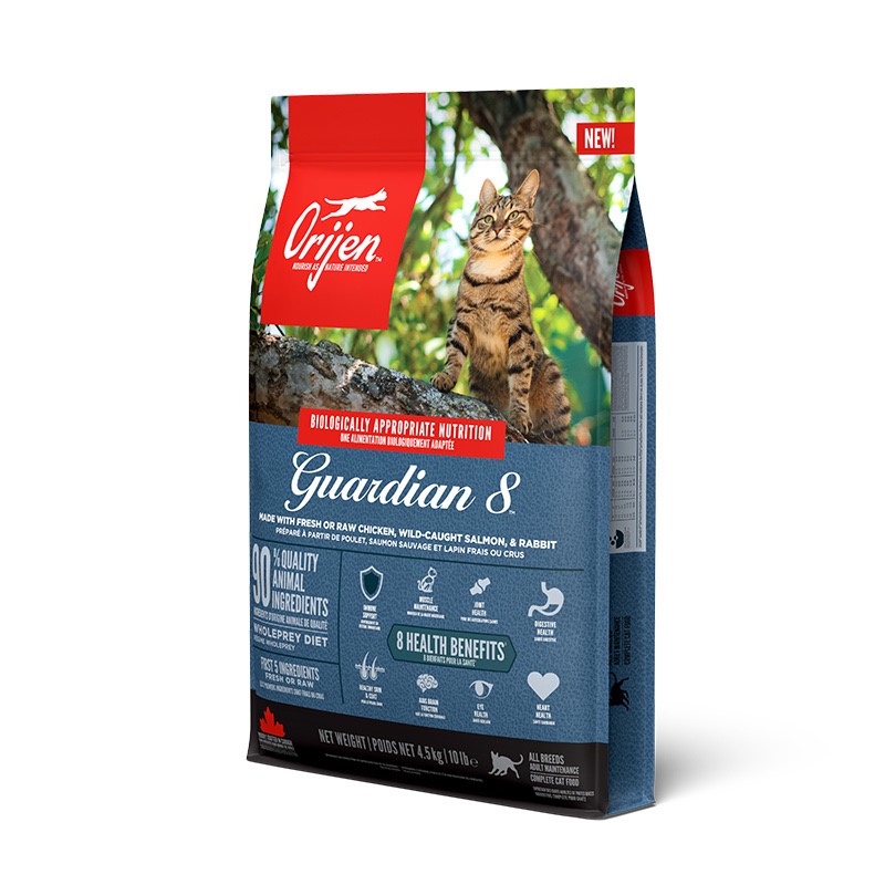 Orijen Cat Guardian 8 сухой корм с мясом, птицей и рыбой для котов всех возрастов 4.5 кг