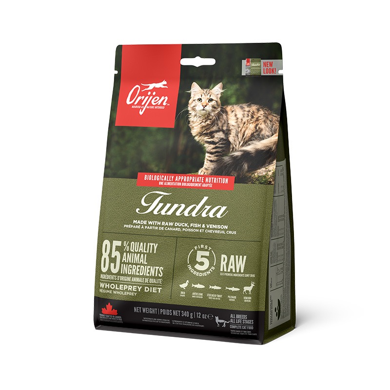 Orijen Tundra Cat сухой корм с мясом, птицей и рыбой для котов всех возрастов 340 гр