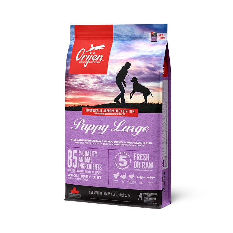Orijen Puppy Large Breed сухой корм с мясом и рыбой для щенят крупных пород 11.4 кг