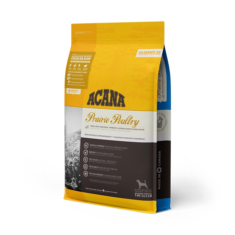 Acana Prairie Poultry сухой корм с мясом птицы для собак всех возрастов 6 кг