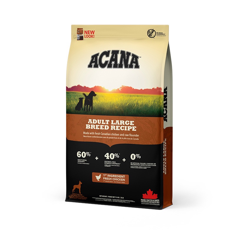 Acana Adult Large Breed Recipe сухой корм с мясом птицы для собак больших пород любого возраста 11.4 кг