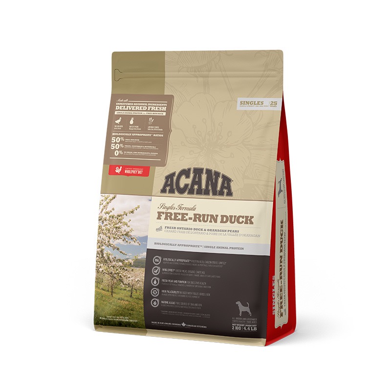 Acana Free-Run Duck сухий корм монопротеїновий для собак будь-якого віку 2 кг