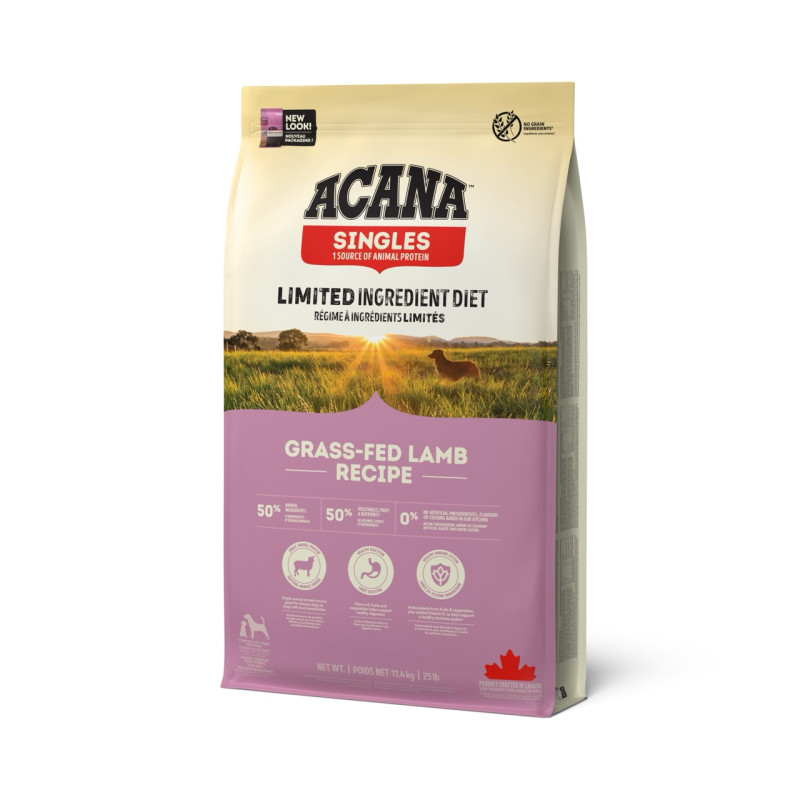 Acana Grass-Fed Lamb сухий корм гіпоалергенний для собак будь-якого віку 11.4 кг