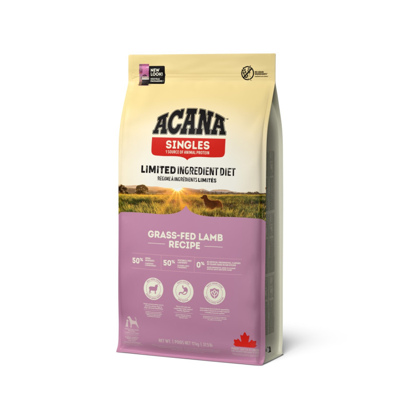 Acana Grass-Fed Lamb сухий корм гіпоалергенний для собак будь-якого віку 17 кг