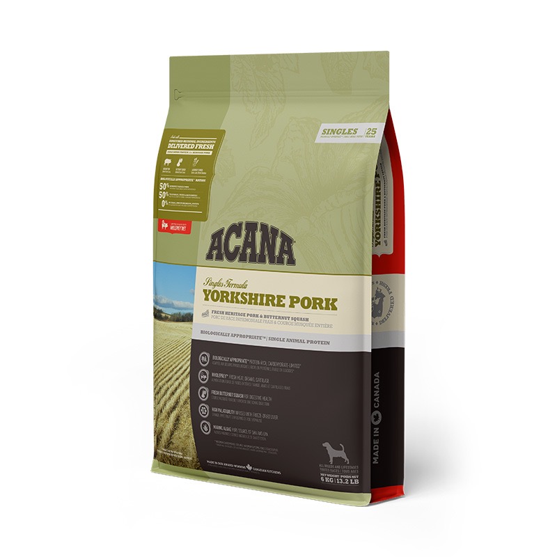 Acana Yorkshire Pork сухой корм монопротеиновый для собак всех возрастов 6 кг