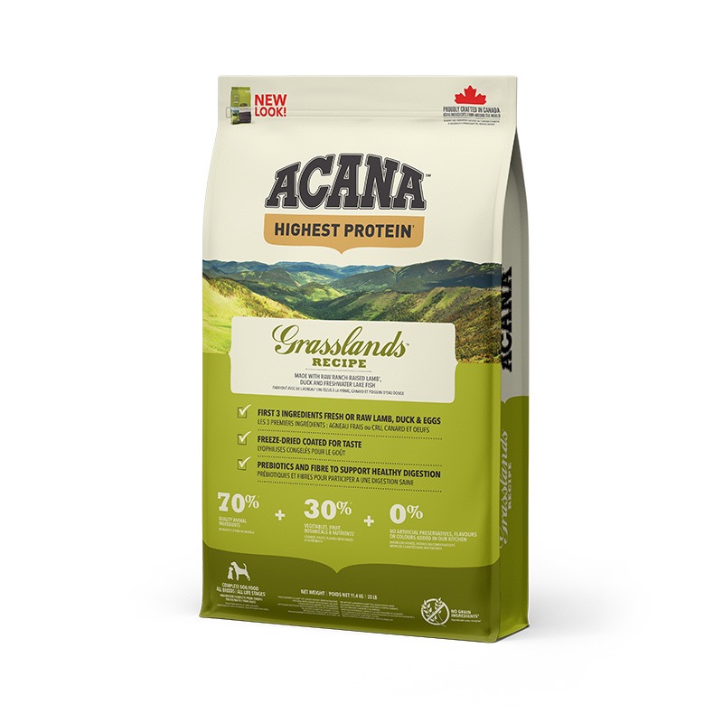 Acana Grasslands Dog Recipe сухий корм з м'ясом та рибою для собак будь-якого віку 11.4 кг