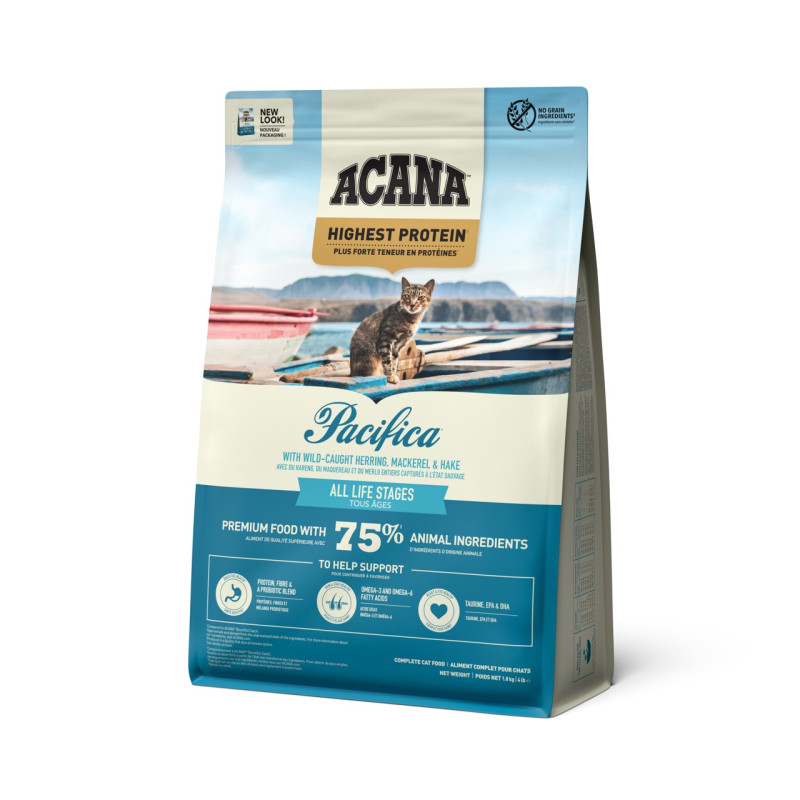 Acana Pacifica cat сухий корм з рибою для котів різного віку 1.8 кг
