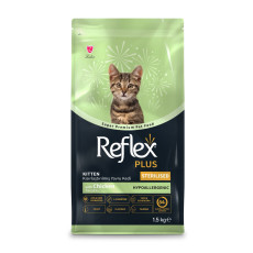 Reflex Plus Kitten Sterilized сухой корм с курицей для стерилизованных котят, 1.5 кг