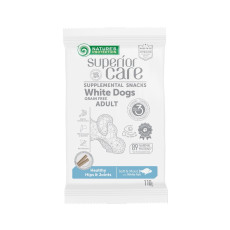 Nature's Protection Superior Care Dogs Healthy Hips & Joints лакомство для собак с белой шерстью с белой рыбой, 110 гр
