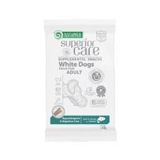 Nature's Protection Superior Care White Dogs Hypoallergenic & Digestive Care лакомство для собак с белой шерстью с лососем, 110 гр