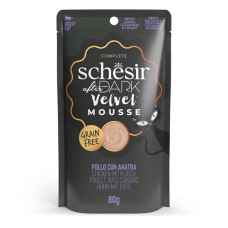 Schesir After Dark Chicken Duck влажный корм с курицей и уткой для котов, 80 гр