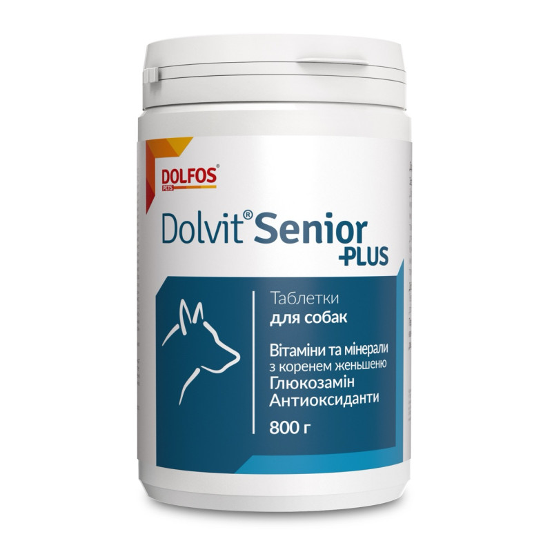 Dolvit Senior Plus вітаміни для літніх собак 510 табл
