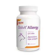 Dolvit Allergy вітаміни від алергії для собак 90 табл