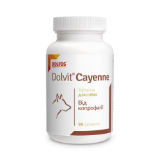 Dolvit Cayenne вітаміни від копрофагії для собак 90 табл