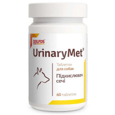 Dolfos UrinaryMet вітаміни при сечокам'яній хворобі у собак 60 табл
