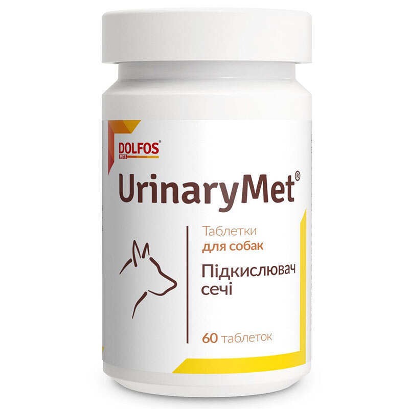 Dolfos UrinaryMet витамины при мочекаменной болезни у собак 60 табл