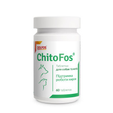 Dolfos ChitoFos вітаміни при захворюваннях нирок у собак та котів 60 табл