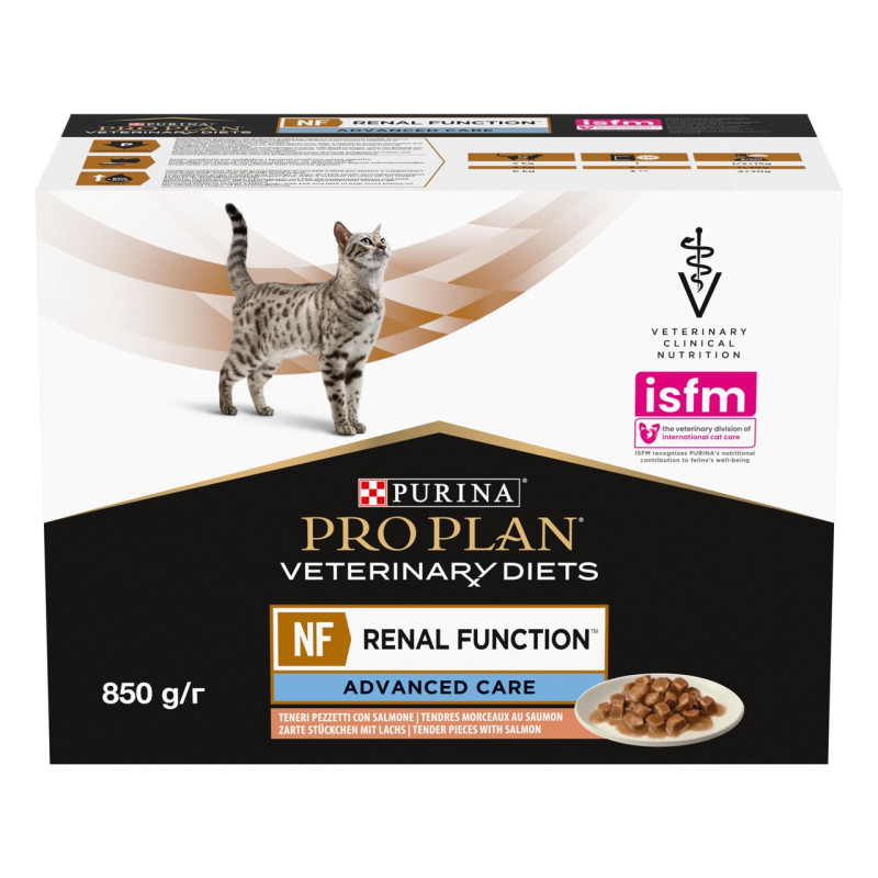 Purina Veterinary Diets NF Renal вологий корм для котів з захворюваннями нирок з лососем 85 гр х 10 шт