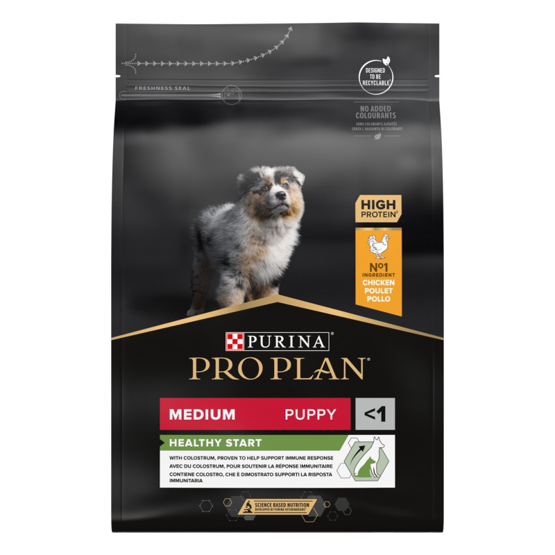 Purina Pro Plan Puppy Medium Healthy Start сухий корм для цуценят середніх порід з куркою 12 кг