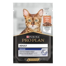 Purina Pro Plan Indoor вологий корм для котів з лососем 85 гр