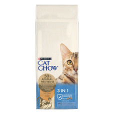 Cat Chow 3in1 сухий корм для котів з індичкою 1.5 кг