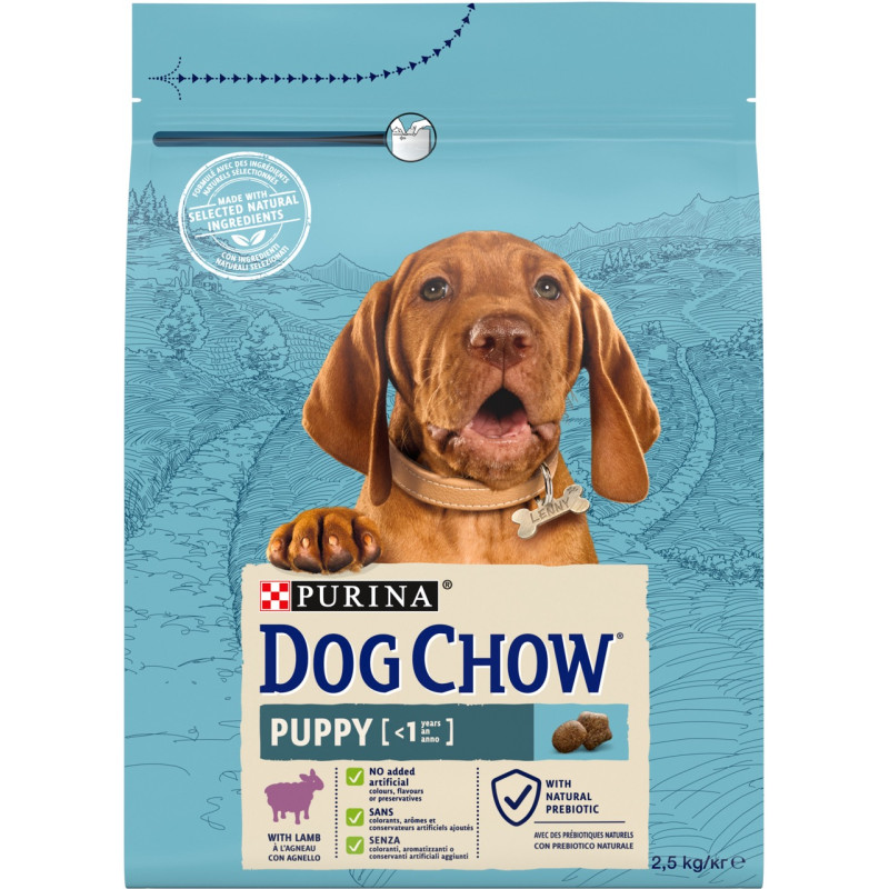 Dog Chow Puppy Lamb сухий корм для цуценят з ягнятком 2.5 кг