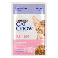 Cat Chow Kitten вологий корм для кошенят з ягнятком 85 гр