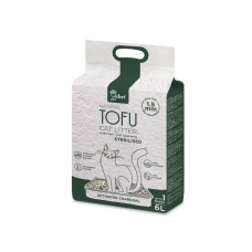 Velvet Paw TOFU растительный наполнитель для кошачьего туалета для стерилизованных котов, 6 л