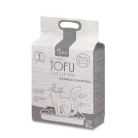 Velvet Paw TOFU растительный наполнитель для кошачьего туалета с бамбуковым углем, 6 л