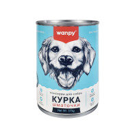 Wanpy Chicken Chunk влажный корм для собак с курицей 375 гр