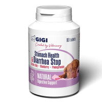 GiGi Stomach Health & Diarrhea Stop витамины для нормализации пищеварения у собак, 80 табл