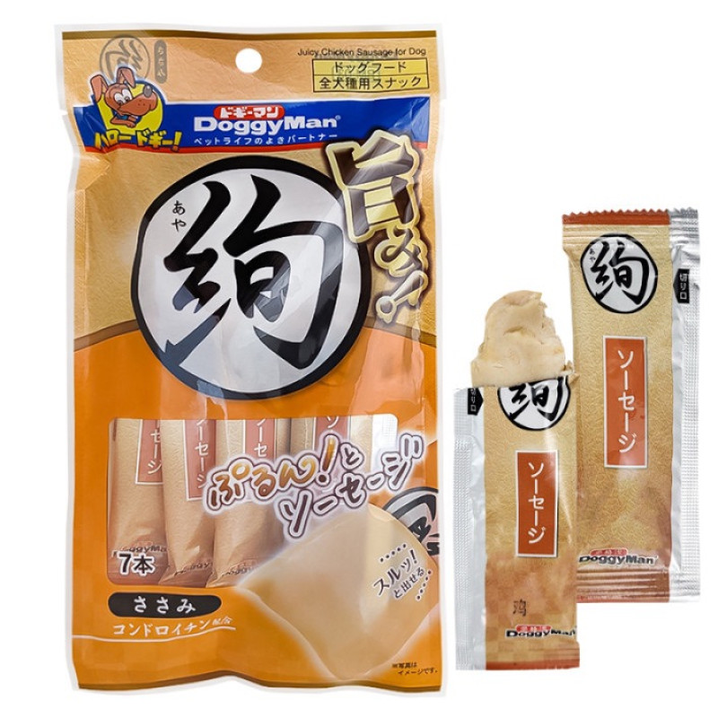 DoggyMan Juicy Chicken Sausage лакомство для собак, 60 гр