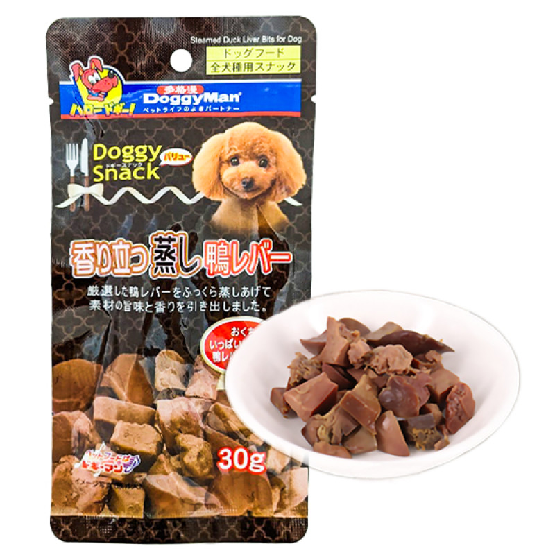 DoggyMan Steamed Duck Liver Bits лакомство для собак, 30 гр