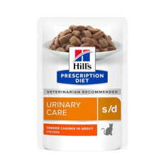 Hill’s PD Feline S/D Chicken Pouches влажный корм с курицей для котов с заболеваниями мочеполовой системы 85 гр