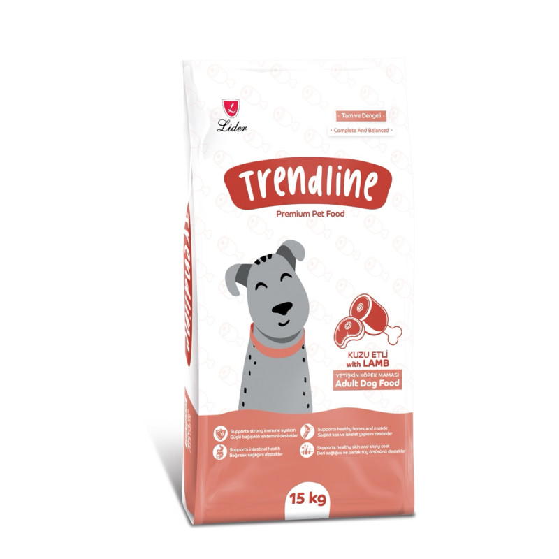 Trendline Dog Lamb сухой корм с ягнятиной для собак, 15 кг