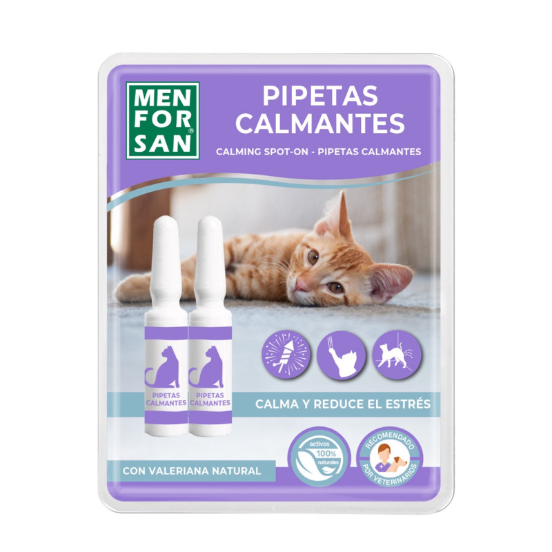 Menforsan Calming Spot-On краплі заспокійливі для котів 2 шт х 2 мл
