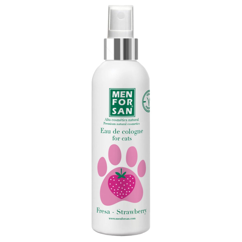 Menforsan Eau De Cologne Strawberry одеколон для кошек с ароматом клубники, 125 мл