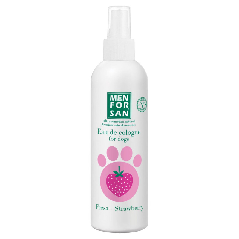 Menforsan Eau De Cologne Dogs Strawberry одеколон для собак с ароматом клубники, 125 мл