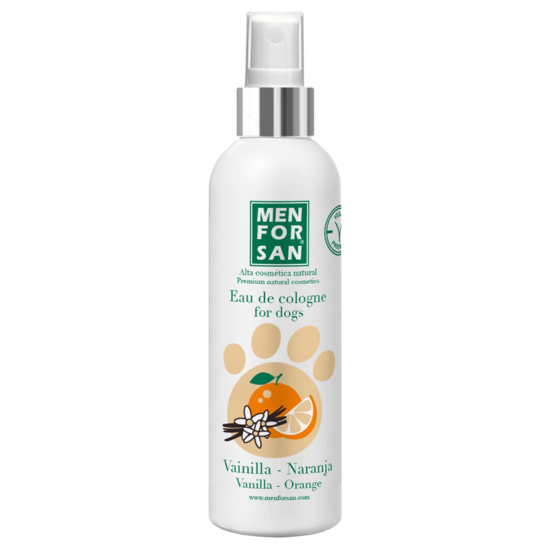 Menforsan Eau De Cologne Vanilla & Orange одеколон для собак с ароматом апельсина и ванили, 125 мл