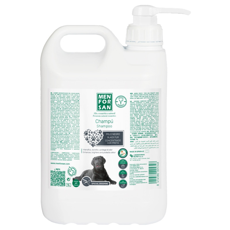 Menforsan Black Fur шампунь для собак с черной шерстью, 5 л