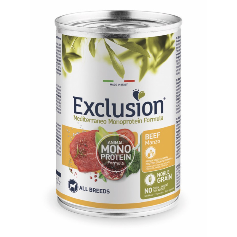 Exclusion Adult Dog Beef Wet влажный корм с говядиной для взрослых собак 400 гр