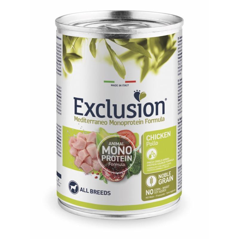 Exclusion Adult Dog Chicken Wet вологий корм з куркою для дорослих собак 400 гр