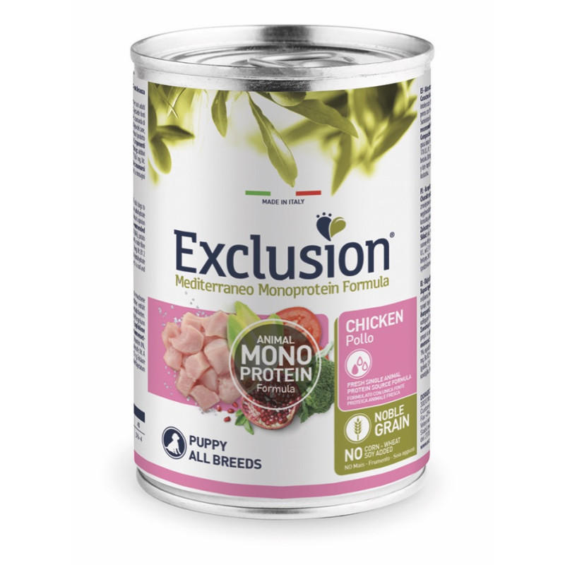 Exclusion Puppy Chicken Wet влажный корм с курицей для щенят 400 гр