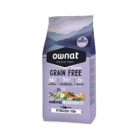 Ownat Prime Cat Fish Sterilised сухой корм с рыбой для стерилизованных котов, 1 кг
