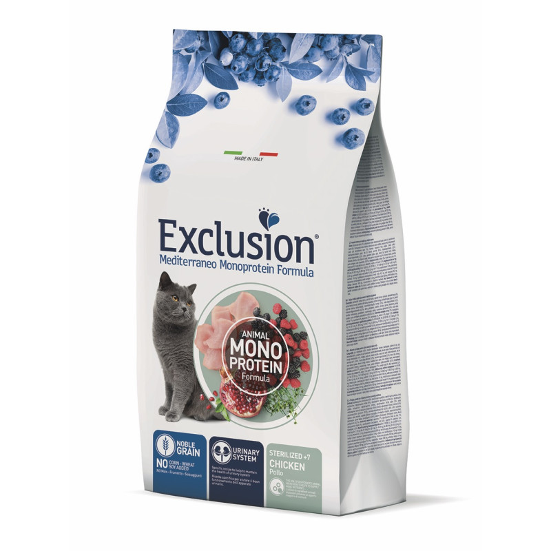 Exclusion Cat Sterilized Chicken Mature сухой корм с курицей для стерилизованных пожилых котов 300 гр