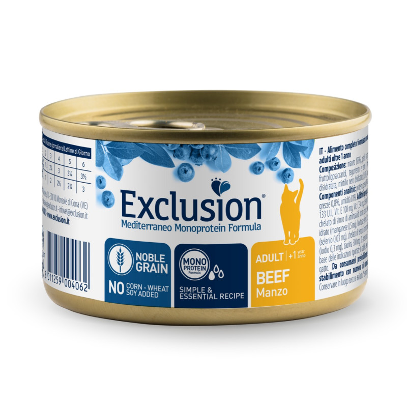Exclusion Cat Adult Beef вологий корм з яловичиною для котів 85 гр