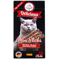 TOMi Delicious Mini Sticks Salami лакомство для кошек со вкусом салями, 40 гр