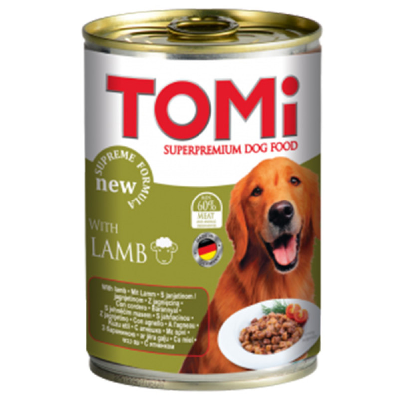 TOMi Lamb влажный корм для собак с ягненком 400 гр